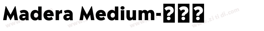 Madera Medium字体转换